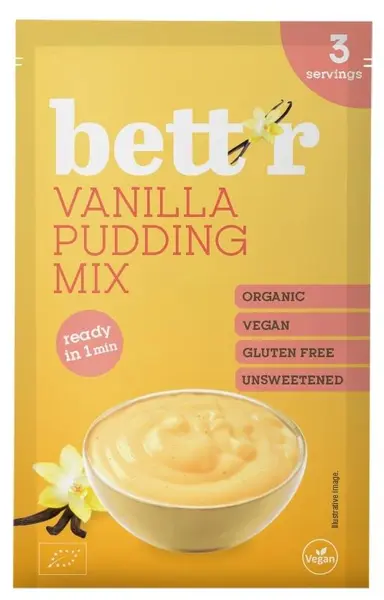 Bett'r Bio mix pentru budincă, vanilie, 30 g