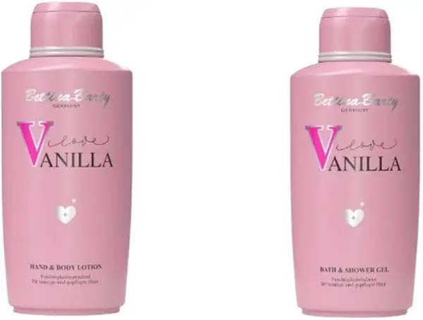 Bettina Barty Love Vanilla Set - Gel și loțiune de duș și baie, 2 х 500 ml