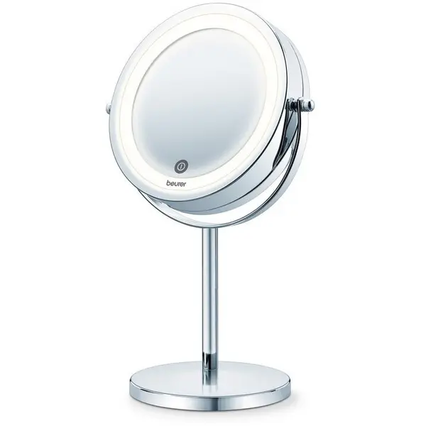 BEURER Oglinda cosmetica Beurer BS 55, 18 LED-uri, 13 cm diametru, Argintiu