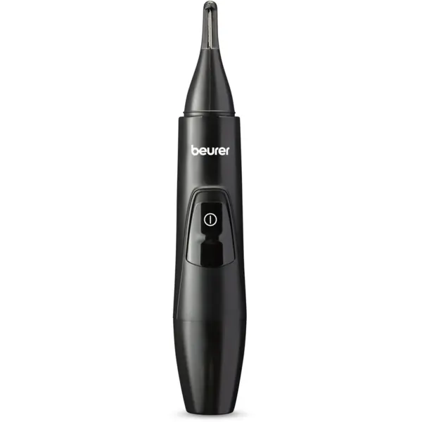 BEURER Trimmer de inalta precizie Beurer MN2X, pentru taierea si aranjarea sprancenelor si a parului din nas si urechi, operare cu baterii, husa de depozitare, capac de protectie si pensula de curatare, Negru