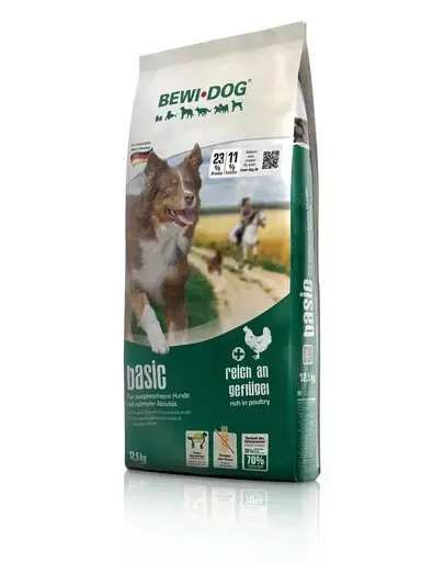 BEWI DOG Basic Hrana uscata pentru caini adulti, cu pasare 12,5 kg