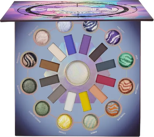 BH Cosmetics - Paletă de farduri și iluminator Crystal Zodiac, 25 culori