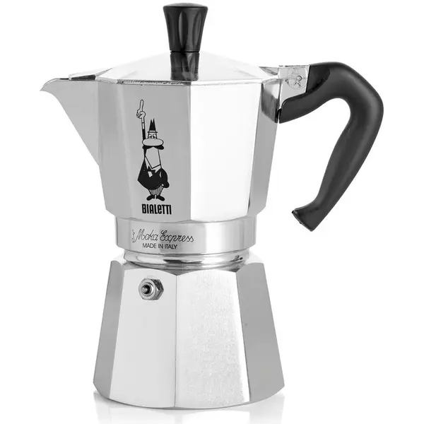 Bialetti Bialetti Filtrul de cafea, 1164 Moka Express, 4 portii, Argintiu