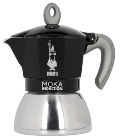 Bialetti Espressor aragaz Moka, Bialetti, Aluminiu, 150 ml, Negru