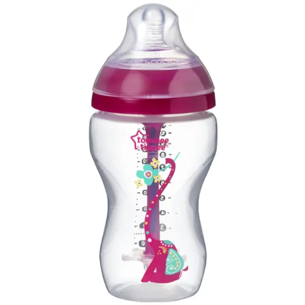 Biberon Advanced anticolici cu sistem de ventilatie Tommee Tippee 340 ml pink