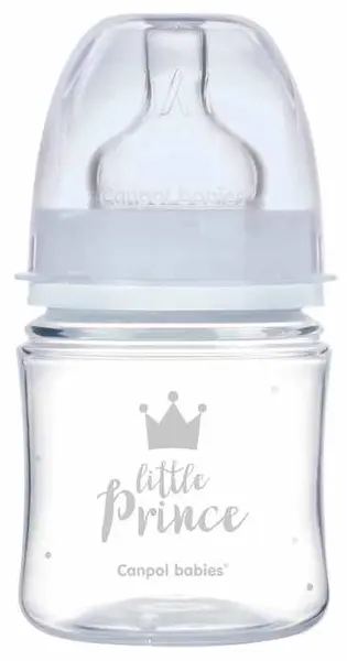 Biberon anticolici Canpol Easy Start - Royal Baby, albastru, 120 ml