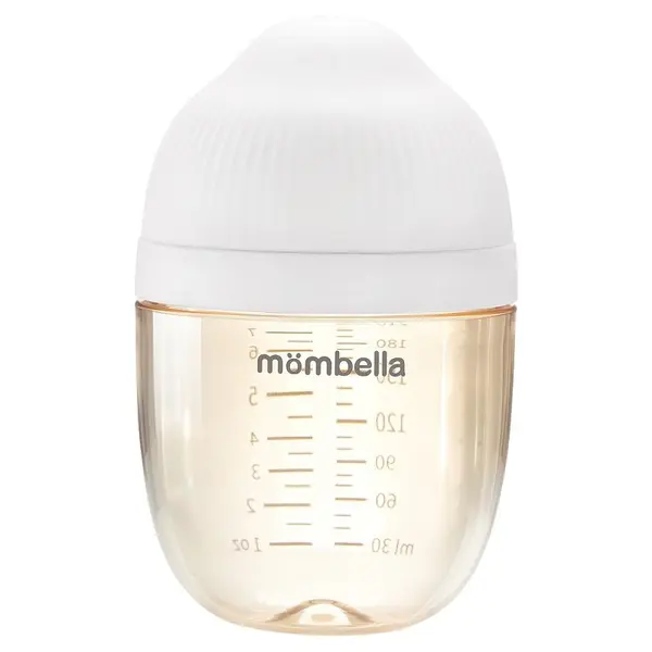 Biberon Anticolici Mombella Brest-Like 210ml Tetina M flux mediu PPSU Ivory