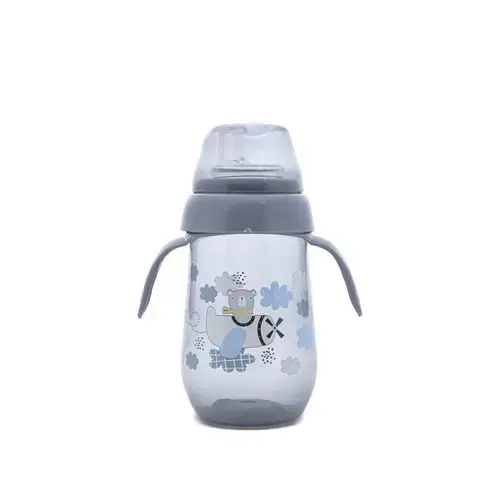 Biberon anticurgere cu toarte si gat largLorelli My Friend Cameo Blue , 6 luni+, 250 ml