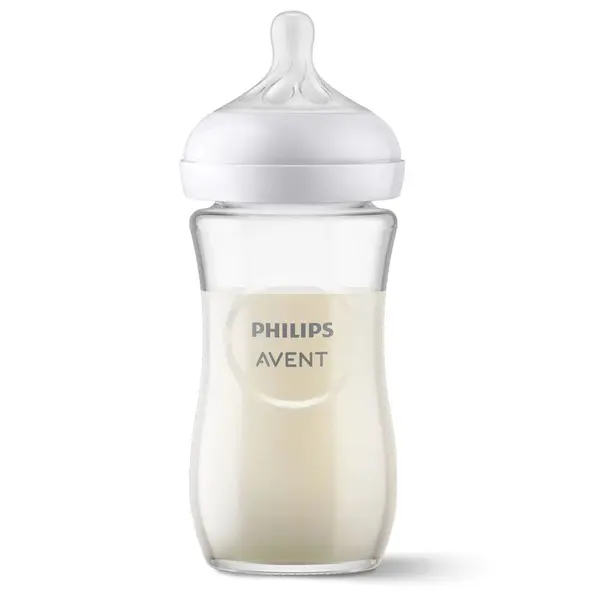 Biberon Avent Natural Response Sticla 3.0, 240 ml, o luna+