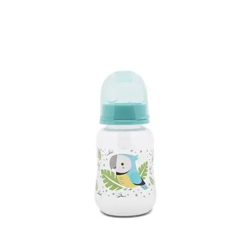 Biberon cu capac Lorelli Aqua Blue, 0 luni+, 125 ml