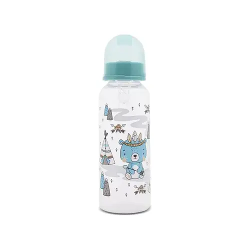 Biberon cu capac Lorelli Aqua Blue, 0 luni+, 250 ml