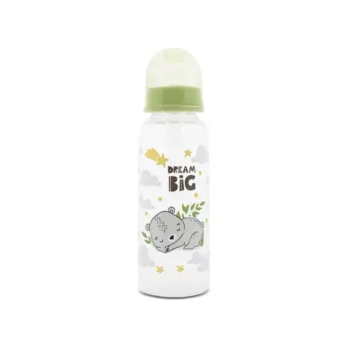 Biberon cu capac Lorelli Fresh Green, 0 luni+, 250 ml