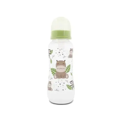 Biberon cu capac Lorelli Fresh Green, 0 luni+, 250 ml