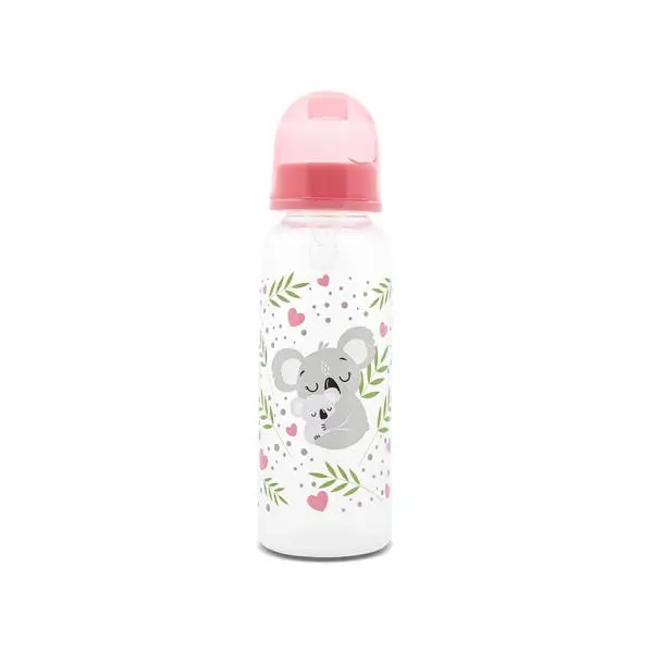 Biberon cu capac Lorelli Shell Pink 0 luni+ 250 ml
