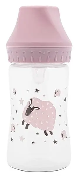 Biberon cu gâtul larg Lorelli My Friend - 250 ml, Mellow Rose