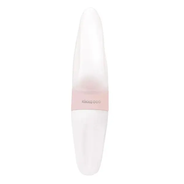 Biberon cu lingurita silicon Kikka Boo Comet Roz 90 ml