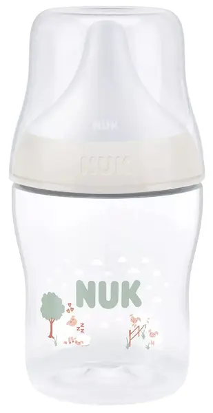 Biberon cu tetină din silicon NUK Perfect Match - 150 ml, mărimea S, 0 luni+, oaie, verde