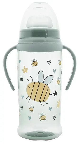 Biberon cu vârf moale Lorelli My Friend - 350 ml, Iceberg Green
