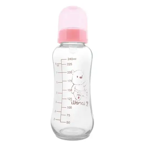 Biberon din sticla 240 ml, Lorelli Blush Pink