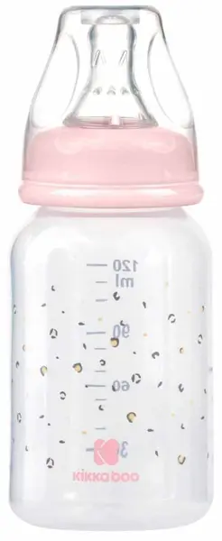 Biberon KikkaBoo Savanna - PP, 120 ml, roz