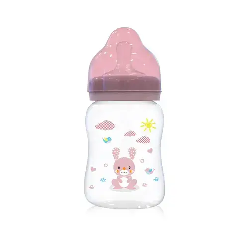 Biberon Lorelli, 0 luni+, 250 ml, Blush Pink
