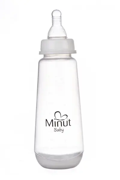 Biberon Minut Baby cu tetina silicon 3+, 250 ml