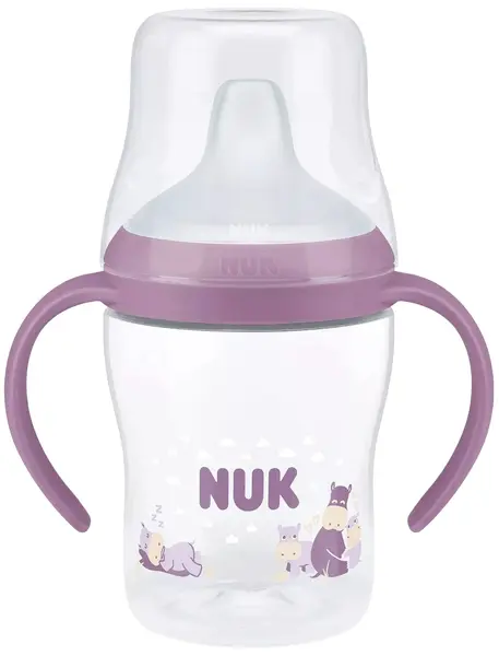 Biberon NUK Perfect Match - Cu duză de suc, TC, РР, 150 ml, Hipo, mov