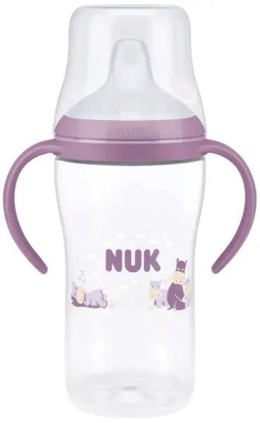 Biberon NUK Perfect Match - Cu duză de suc, TC, РР, 260 ml, hipo, violet