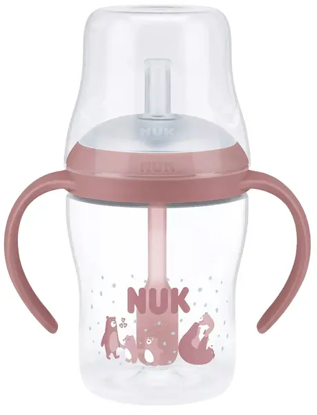 Biberon NUK Perfect Match - Cu pai de silicon, TC, РР, 150 ml, Urs