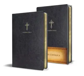 Biblia Católica En Español. Símil Piel Negro, Tamaño Compacto / Catholic Bible. Spanish-Language, Leathersoft, Black, Compact/***
