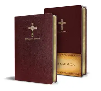 Biblia Católica En Español. Símil Piel Vinotinto, Tamaño Compacto / Catholic Bible. Spanish-Language, Leathersoft, Wine, Compact/***