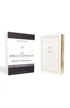 Biblia Católica, Regalos Y Ceremonias, Color Blanca, Cuero Reciclado - Editorial Católica