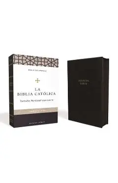 Biblia Católica, Tamaño Personal, Leathersoft, Negra, Con Cierre - Editorial Católica