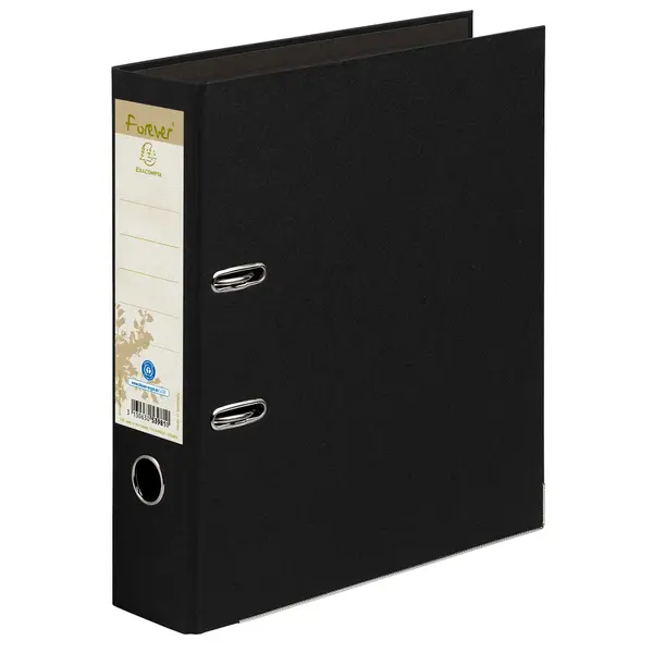 Biblioraft A4 8 cm carton reciclat Prem Touch Forever Negru
