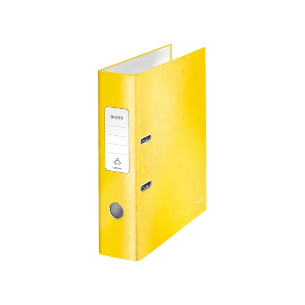 Biblioraft A4 carton laminat 5 cm/ 8 cm diverse culori Leitz 180 WOW Biblioraft A4 carton laminat 5 cm/ 8 cm diverse culori Leitz 180 WOW 8 cm galben