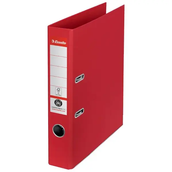 Biblioraft A4 carton reciclat 5 cm/7.5 cm diverse culori Esselte No.1 Power Recycled Biblioraft A4 carton reciclat 5 cm/7.5 cm diverse culori Esselte No.1 Power Recycled 5 cm rosu