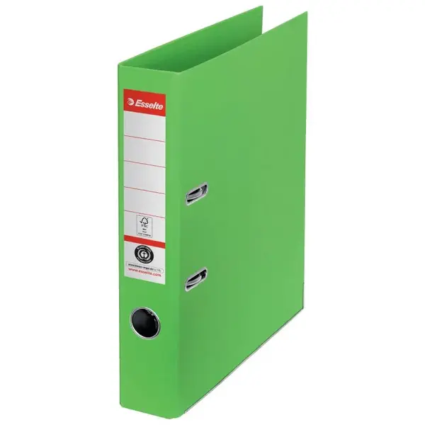 Biblioraft A4 carton reciclat 5 cm/7.5 cm diverse culori Esselte No.1 Power Recycled Biblioraft A4 carton reciclat 5 cm/7.5 cm diverse culori Esselte No.1 Power Recycled 5 cm verde