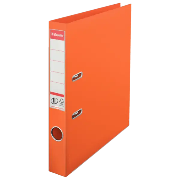 Biblioraft A4 plastifiat PP 5 cm/ 7.5 cm diverse culori Esselte No.1 Power Biblioraft A4 plastifiat PP 5 cm/ 7.5 cm diverse culori Esselte No.1 Power 5 cm portocaliu