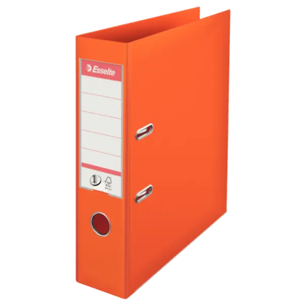 Biblioraft A4 plastifiat PP 5 cm/ 7.5 cm diverse culori Esselte No.1 Power Biblioraft A4 plastifiat PP 5 cm/ 7.5 cm diverse culori Esselte No.1 Power 7.5 cm portocaliu