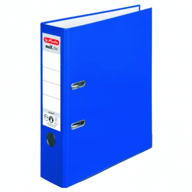 Biblioraft A4 plastifiat PP 5 cm / 8 cm diverse culori Herlitz Biblioraft A4 plastifiat PP 5 cm / 8 cm diverse culori Herlitz 8 cm Albastru