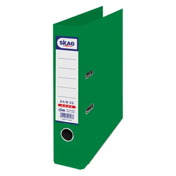 Biblioraft A4 plastifiat PP 5 cm/ 8 cm diverse culori Skag Biblioraft A4 plastifiat PP 5 cm/ 8 cm diverse culori Skag 8 cm verde