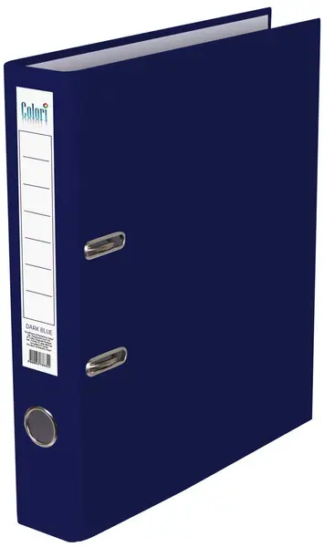 Biblioraft Colori - 5 cm, albastru inchis, fără cant metalic