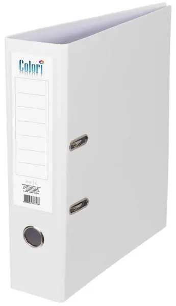 Biblioraft Colori - 8 cm, alb, cu cant metalic
