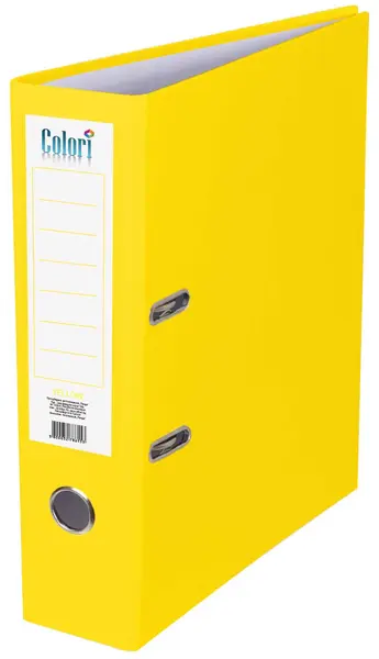 Biblioraft Colori - 8 cm, galben, fără cant metalic