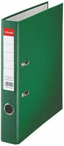 Biblioraft Esselte Eco - A4, 5 cm, PP, margine metalica, eticheta detasabila, verde