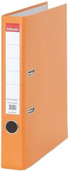Biblioraft Esselte Eco - A4, 5 cm, PP, PP, margine metalica, eticheta detasabila, portocaliu