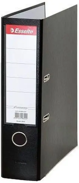 Biblioraft Esselte Vivida - A4, 7,5 cm, PP, margine metalica, eticheta detasabila, negru