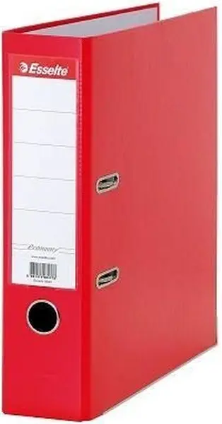 Biblioraft Esselte Vivida - A4, 7,5 cm, PP, margine metalica, eticheta detasabila, rosu