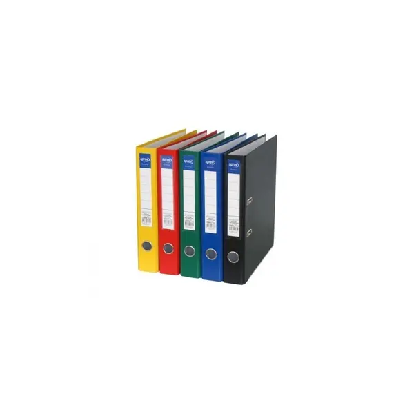 Biblioraft Plastifiat, Negru, 5.5 cm
