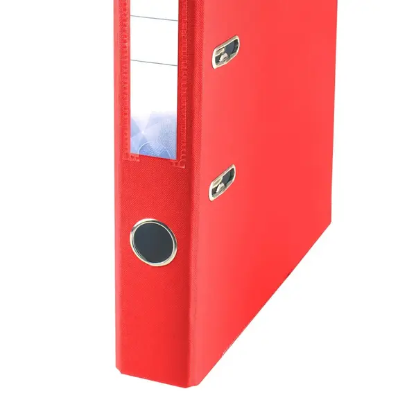 Biblioraft plastifiat PP 50 mm rosu pentru documente A4